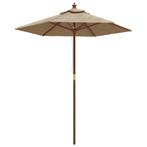 Taupe Parasol 196x231 | Tweede Kansje, OP = OP, Tuin en Terras, Parasols, Verzenden, Nieuw, 1 tot 2 meter