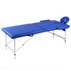 vidaXL Massagetafel met 2 zones inklapbaar aluminum frame, Sport en Fitness, Verzenden, Nieuw