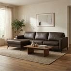 Leren hoekbank Match - 2.5-zits arm rechts + Longchair arm, Huis en Inrichting, 250 tot 300 cm, Bohemian, Industrieel, Modern, Scandinavisch