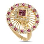 Bague - 18 carats Bague en or jaune 18 carats avec diamant, Bijoux, Sacs & Beauté, Bagues