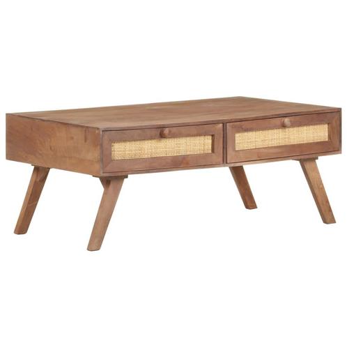 vidaXL Salontafel 100x60x40 cm massief mangohout, Maison & Meubles, Tables | Tables de salon, Envoi