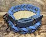 Hondenhalsband leer Blue/ Grey, Ophalen of Verzenden, Nieuw