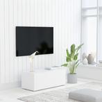 vidaXL Tv-meubel 80x34x30 cm bewerkt hout wit, Huis en Inrichting, Kasten |Televisiemeubels, Verzenden, Nieuw