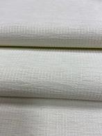 Stof met perzikkleur, ribstructuur, roomwit. - Meubelstof -, Antiek en Kunst