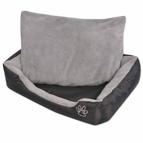 vidaXL Hondenbed met gewatteerd kussen maat L zwart, Dieren en Toebehoren, Honden-accessoires, Nieuw, Verzenden