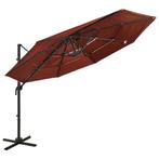 vidaXL Parasol 4-laags met aluminium paal 3x3 m, Verzenden, Nieuw