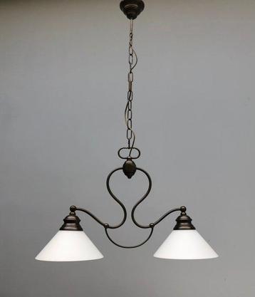 Plafondlamp - Glas, Messing
