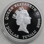 Tuvalu. 1 Dollar 2006 - Corvette - Colorized - 1 Oz (Sans