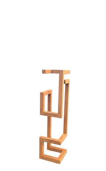Ana Lucia B.M - Sculpture Corten - XL - NO Reserve