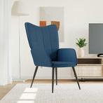 vidaXL Relaxstoel stof blauw, Huis en Inrichting, Fauteuils, Verzenden, Nieuw