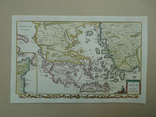 Grèce - Crète / Turquie; Thomas Bowen - A correct map of, Boeken, Atlassen en Landkaarten