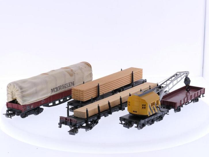 Schaal H0 Märklin 4475, 4512, 4663 en 4671 set van 4 goed.., Hobby en Vrije tijd, Modeltreinen | H0, Wisselstroom, Analoog, Gebruikt