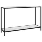 vidaXL Wandtafel 120x35x75 cm gehard glas wit, Huis en Inrichting, Tafels | Bijzettafels, Verzenden, Nieuw