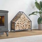 vidaXL Brandhoutrek 60x25x60 cm koudgewalst staal, Verzenden