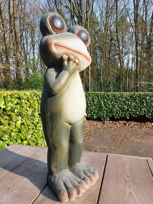 Beeld, 58 cm high garden statue frog - 58 cm - polyresin, Antiquités & Art, Curiosités & Brocante