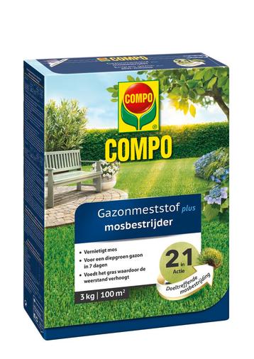 NIEUW - Gazonmeststof met mosbestrijder 3 kg, Verzenden