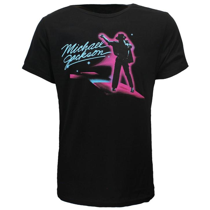 Michael Jackson King Of Pop Neon Dance T-Shirt - Officiële, Kleding | Heren, T-shirts