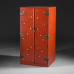 Gelakt kast met 15 laden - Hout, Lacquer, Metaal, Parelmoer, Antiek en Kunst