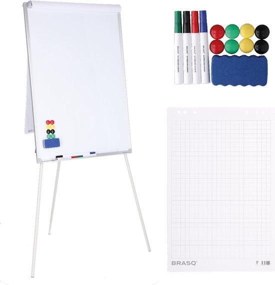 2dekans | BRASQ Flipover - 70x100cm - Verstelbaar Whiteboard, Huis en Inrichting, Woonaccessoires | Memoborden, Ophalen of Verzenden