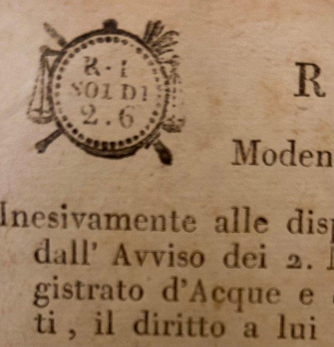 Italie - Document - Napoleonic Kingdom of Italy – Modena,, Verzamelen, Film en Tv