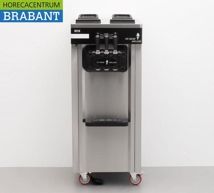 HCB RVS Verrijdbare softijsmachine 2 smaken 230V Horeca, Zakelijke goederen, Horeca | Keukenapparatuur, Ophalen of Verzenden