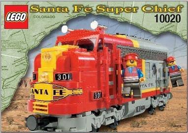 Lego Set - 10020 - Train - Lego train 10020 Santa Fe Super, Kinderen en Baby's, Speelgoed | Duplo en Lego