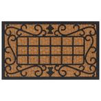 vidaXL Deurmat rechthoekig 45x75 cm rubber en kokosvezel, Tuin en Terras, Verzenden, Nieuw