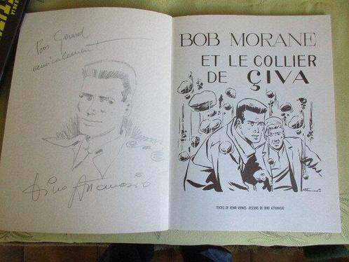 Bob Morane T4 - Le Collier de Civa + dédicace - B - 1 Album, Boeken, Stripverhalen