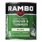 Rambo Pantserbeits Schuur & Tuinhuis Zijdeglans RAL 9010 |, Doe-het-zelf en Bouw, Verzenden, Nieuw