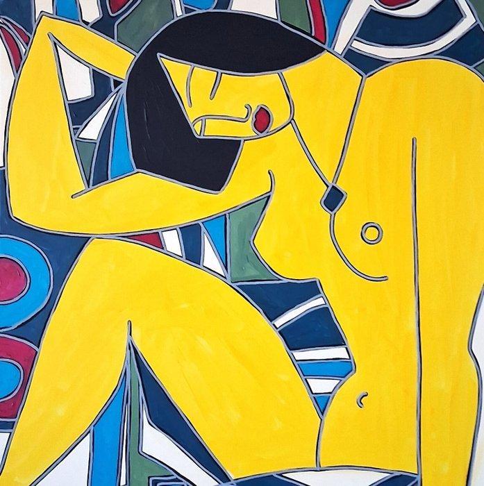 Patricia Kleyman - Nu Nostalgique au médaillon, Antiek en Kunst, Kunst | Designobjecten