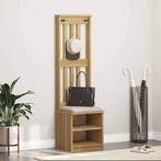 vidaXL Kapstok SANDNES 45x40x159,5 cm massief grenenhout, Verzenden