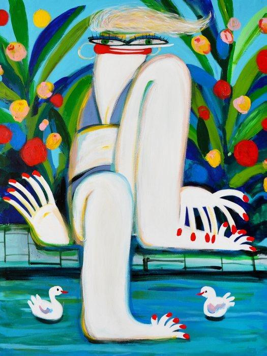 Yana Medow - The Quacktress XXL, Antiek en Kunst, Kunst | Schilderijen | Modern