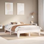 Houten Bedframe 150x200 Wit | OP = OP Retour Deal!, Huis en Inrichting, Slaapkamer | Bedden, Verzenden, Wit, Nieuw, Overige maten