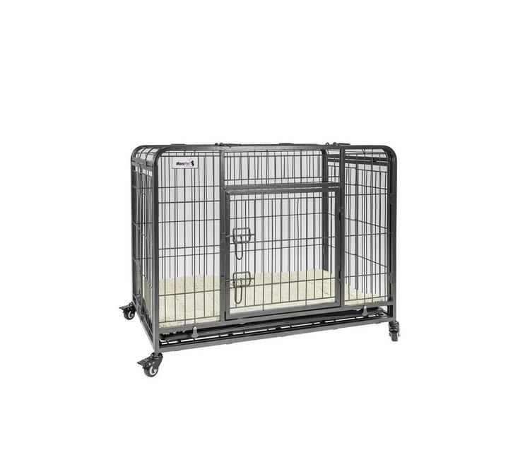 MaxxPet Hondenbench met Plaid - Verrijdbaar - 79x48x61cm, Animaux & Accessoires, Caisses pour chiens, Enlèvement ou Envoi