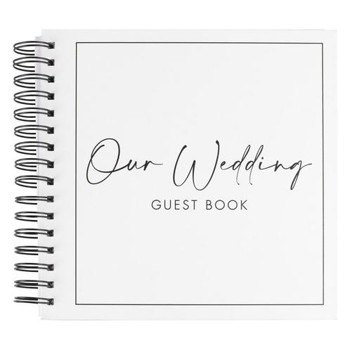 Bruiloft Gastenboek Our Wedding 21,5cm, Hobby & Loisirs créatifs, Articles de fête, Envoi
