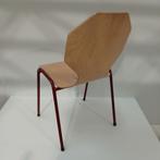 Houten Stapelstoel met Rood Frame – Gebruikt, Ophalen of Verzenden, Nieuw in verpakking