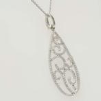 Collier - 14 carats Or blanc - 0.53ct. tw. Diamant, Handtassen en Accessoires, Kettingen, Nieuw