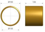 WIFO bronzen lager Ø150x130-L135 | AXW429025, Verzenden