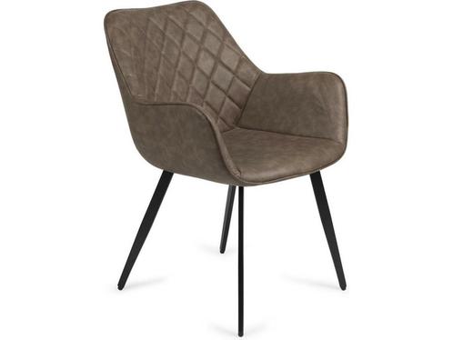 LIFA LIVING Genua - Kuipstoel met Armleuning - Bruin, Huis en Inrichting, Woonaccessoires | Overige, Nieuw, Verzenden