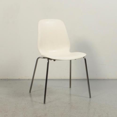 Kantinestoel Ikea Leifarne - Wit - 4 poot onderstel, Huis en Inrichting, Stoelen, Gebruikt, Ophalen of Verzenden