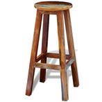 vidaXL Tabouret de bar Bois de récupération massif, Maison & Meubles, Verzenden, Neuf