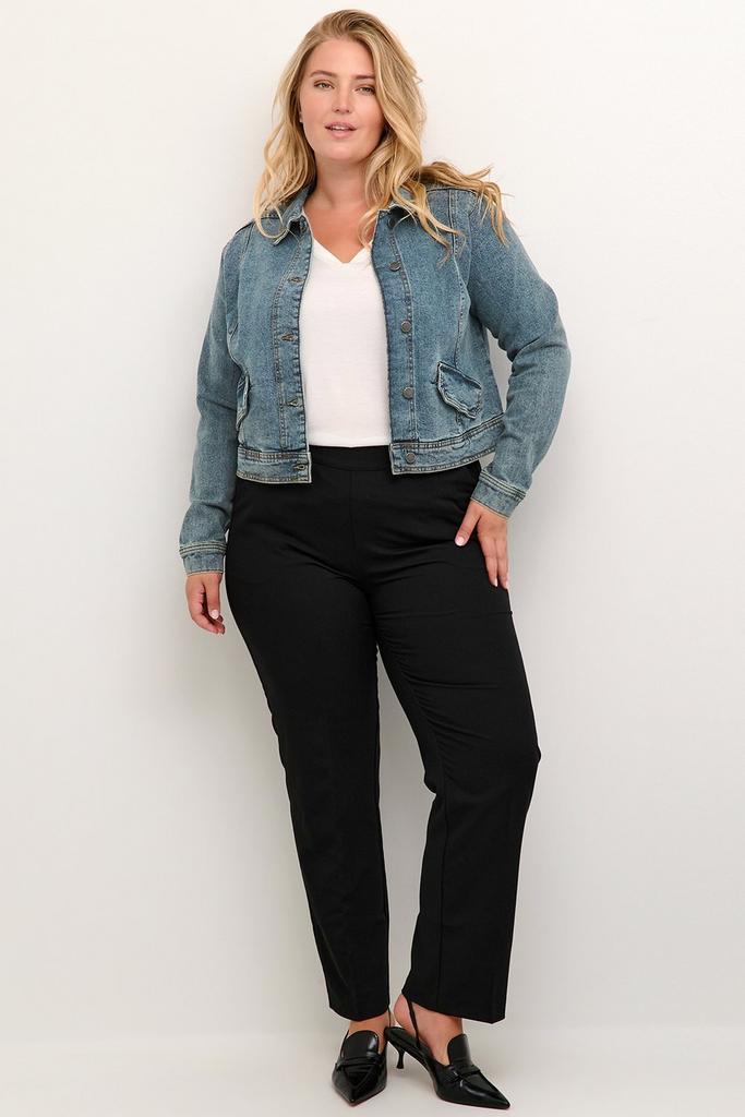 Kaffe Curve jack Diana denim50Maat 46/48 (XL) of groter, Kleding | Dames, Jassen | Winter, Overige kleuren, Nieuw, Maat 46/48 (XL) of groter