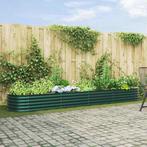 vidaXL Verhoogde plantenbak Groen 400 x 80 x 44 cm Staal, Verzenden, Nieuw