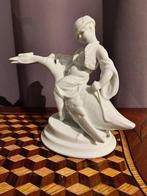 Herend - Beeld, Ganzenrijder - 20 cm - Beenderporselein, Antiek en Kunst