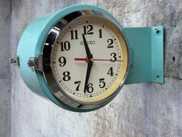 Horloge murale - Seikosha CO. LTD Seiko Dual Face Slave