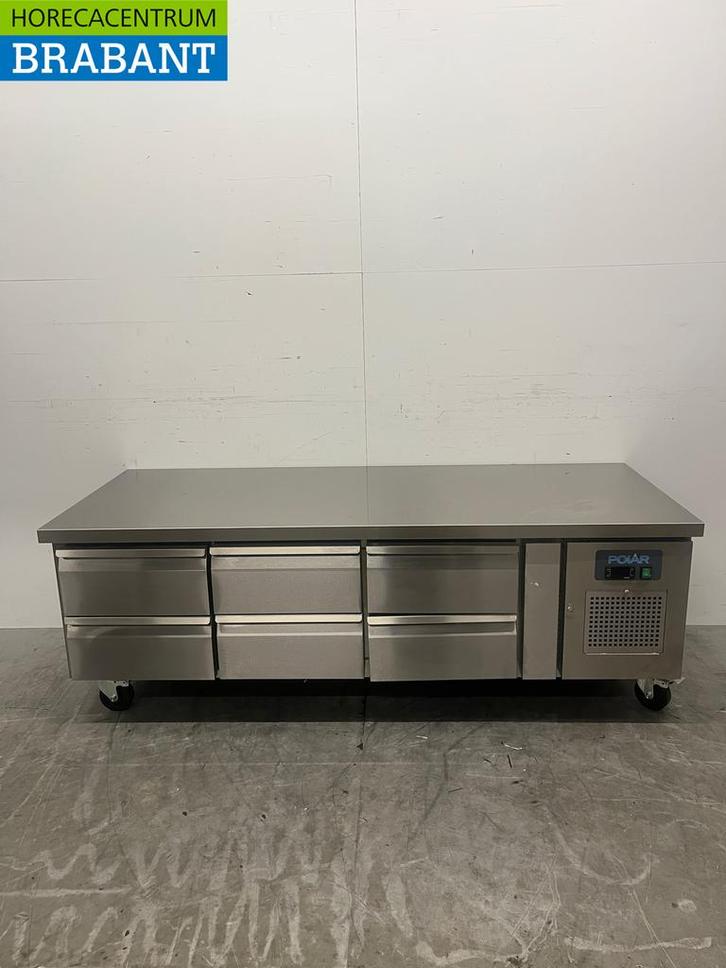 Acier inoxydable Polar DA465 Établi réfrigéré 6 tiroirs, Zakelijke goederen, Horeca | Keukenapparatuur, Verzenden