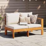 vidaXL Tuinbank met 1 armleuning 2-zits massief acaciahout, Tuin en Terras, Tuinsets en Loungesets, Verzenden, Nieuw