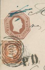 Pruisen 1852 - GA 4 Sgr. rotbruin met aanvullende frankering, Gestempeld