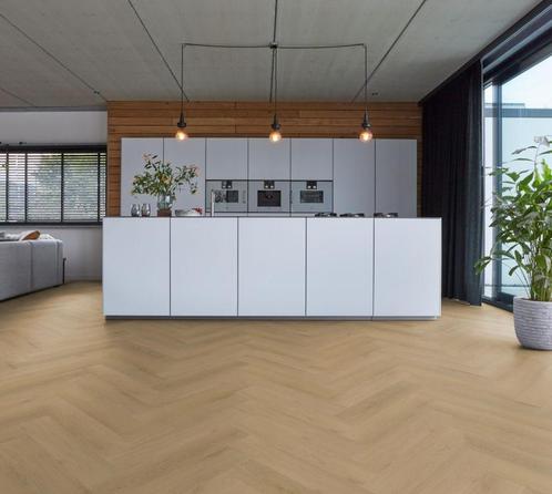 Lyon visgraat pvc silent rigid click micro-bevel 4V - Light, Doe-het-zelf en Bouw, Vloerdelen en Plavuizen, Ophalen of Verzenden