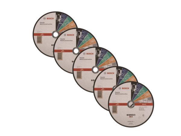 Veiling - 5X Bosch Accessories 2608602767 Doorslijpschijf re, Bricolage & Construction, Outillage | Meuleuses